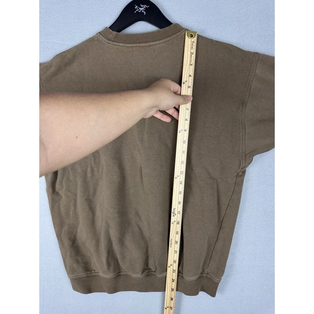 Vintage Adidas Logo Brown Crewneck Sweatshirt Mens Size Large 90s Casual Retro